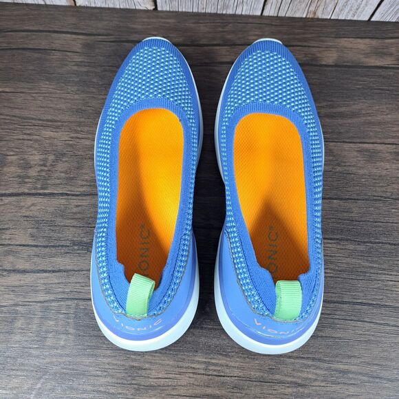 Vionic Kallie Slip On Blue Knit Sporty Walking Sneaker Women's Sz 6.5 (VGC) - Picture 6 of 9
